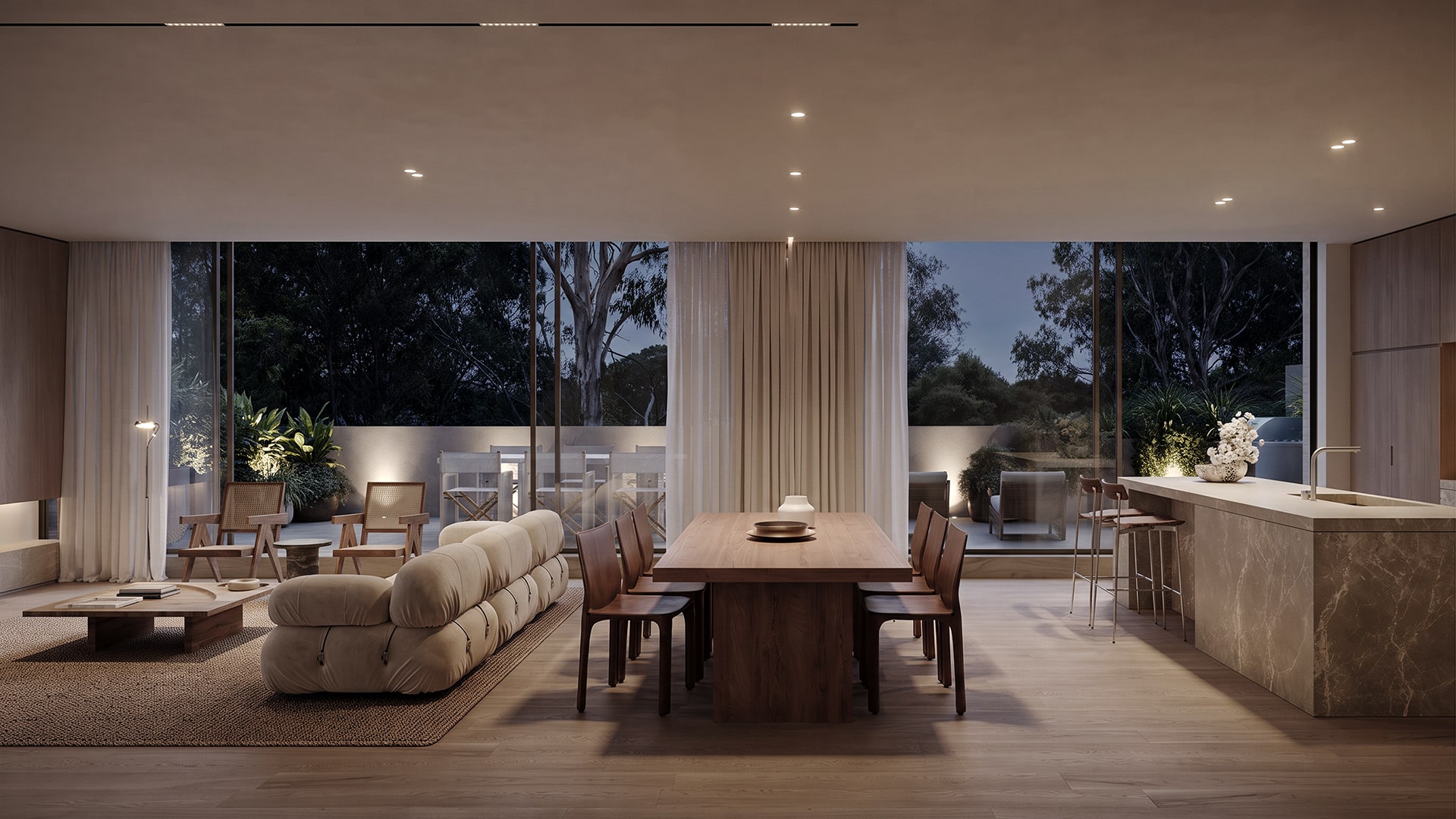 Image of Penthouse Night Scene